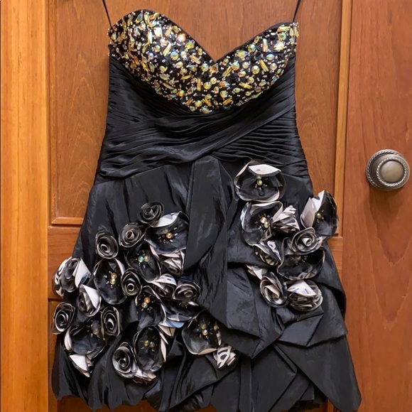 2 piece strapless Jovani mini with skirt